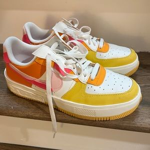 Nike Air Force 1 Fontanka - Solar Flare/Medium Soft Pink/Hyper Pink - 9.5
